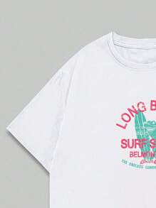 Artistic T-Shirt Premium Animals Cotton Unisex Printed Summer - 白色 - 查看 4