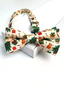 1 件圣诞树和圣诞老人领结，适合派对和节日