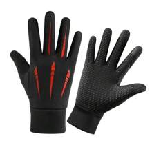 1 par de guantes térmicos de invierno para hombres y mujeres, guantes a prueba de viento y antideslizantes, guantes para pantalla táctil cálidos para exteriores, correr, ciclismo, conducir, adecuados para ciclismo, montar motocicleta y esquiar, calentadores de manos de invierno