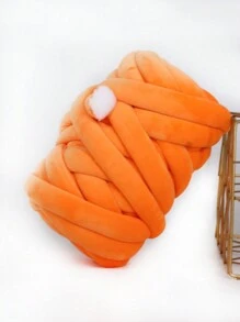 500g 1PC Velvet Thick Super Bulky Chunky Yarn Hand Knitting Woven Thread Basket Blanket Carpets Giant Yarn DIY Hand-Knit Blanket - Multicolor - View 10