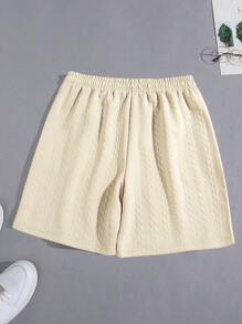 Men's Casual Fashionable Beach Sports Textured Jacquard Shorts