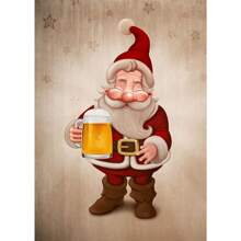 1 件卡通可爱圣诞老人海报快乐圣诞老人帆布画墙壁艺术适合可爱儿童客厅家居装饰圣诞礼物无框架 - 彩色 - 查看 21