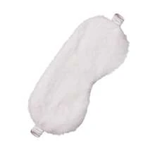 Yamel 4 Stücke Satin Augenmaske aus Seide, flauschige Schlafmasken, weiche Plüsch Schlafbrille mit Satinrückseite, Reise Schlaf Augenmasken