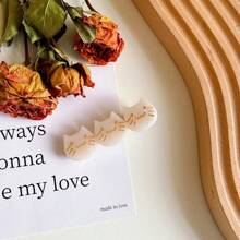 مشابك شعر بلاستيكية ثلاثية اللون من الأسيتات بتصميم قطة وتمساح، مشابك شعر مخالب، اكسسوارات شعر، أدوات مدرسية