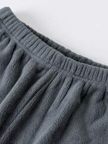 mini bala Pantalones de hogar acolchados y cálidos de forro polar reversible para niños y niñas, pantalones de bebé de felpa gruesa - Gris - Ver 6