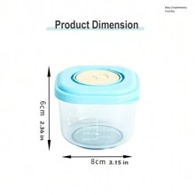 6 件套婴儿便携式密封储存容器、奶粉零食盒