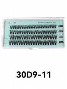 4D 80 chiếc lông mi giả C Curl 0,07mm dài hỗn hợp, lông mi cong mềm mại giúp mắt to tự nhiên, thích hợp sử dụng ở nhà hoặc ngoài trời, tiệc tùng và trang điểm - màu đen - Xem 13