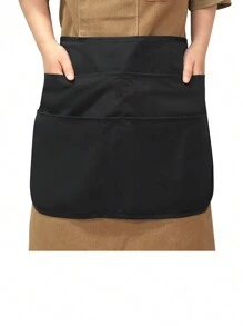 1pc Hair Stylist Tool Storage Apron, Waist Apron With Scissors Tool Pockets, Chef Apron, Garden Work Half Apron, Cosmetology Tool Waist Bag,Hair Tools,Hair Products And Accessories For Barber Salon Beauty Travel Essentials