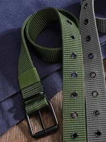 透气尼龙面料腰带 学生青少年腰带 针扣裤腰带 S码 夏季、校园休闲、商务、男友丈夫父亲男士礼物、日常穿着、时尚、青少年、户外、度假、运动、旅行、街头、波西米亚风、复古秋季、万圣节秋冬配饰，适合青少年、青年、男士、休闲、户外、运动、度假、毕业礼物、生日、日常穿着