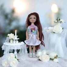 1 peça/2 peças de mini boneca de casal de 14 cm/5,5", acompanha roupas e sapatos de boneca, fantasia de festa para adultos, acessórios para boneca, presente de aniversário, Dia das Mães, presente de Natal, ótimo como lembrancinha de casamento. (Observação: o padrão de algumas roupas pode ser enviado aleatoriamente, mas o estilo é o mesmo.)