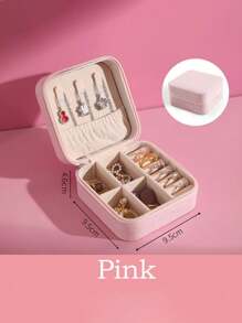 1 件珠宝盒、大容量珠宝收纳盒、珠宝整理盒、迷你珠宝盒、珠宝储蓄盒、便携式旅行珠宝盒、化妆盒、简易旅行和家居珠宝盒包、包、化妆包、梳妆台、旅行、化妆包、收纳、化妆品整理器、洗漱包、桌面整理器、化妆包、化妆袋、化妆品整理器、梳妆配件、化妆袋、化妆包、珠宝盒、小袋、化妆刷架、刷架、香水整理器、小袋包 - 粉色 - 查看 8