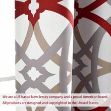 Tie Up Curtains For Small Windows   Spiral Geo Trellis Pattern Room Darkening Thermal Insulated Blackout Window Adjustable Balloon Curtain Rod Pocket