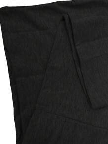 Long Hooded Drawstring Knit Sweatshirt Dress With Pockets, Fitted Waist Knitted Pullover Cardigan, 180g Knit Fabric