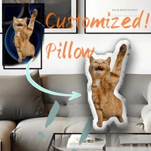 Personalized Custom Pet Pillows And Toys, Suitable For Birthdays, Families, Loved Ones, And Pet Memories, Perfect Gifts For Holidays, Sofas And Home Decor, Perfect Gifts For Couples, Friends, Parents, Classmates, Christmas, Halloween, Thanksgiving, Etc Dog Toys