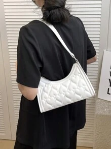 简约优雅单肩包 - 白色 - 查看 5