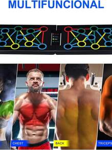GPush Up Board Bars With Multifunctional Bands For Push-Ups And Home Workout - Multicolor - View 7