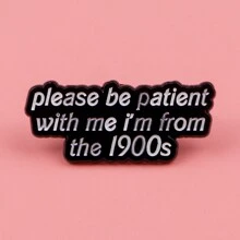 可爱浣熊珐琅别针，1 件锌合金胸针，无电镀徽章，适合日常佩戴，男女通用翻领别针，适合所有季节，背包和服装的珠宝配饰 - 黑色 - 查看 5