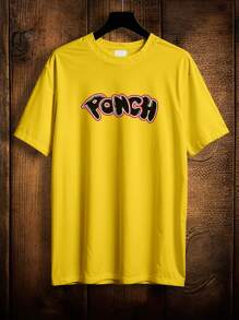 Shirt T-Shirt Over Streetwear Style Bear Pancho Premium Cotton Ref 2166 VEST NERD - 黃色 - 查看 2