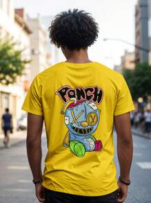 Shirt T-Shirt Over Streetwear Style Bear Pancho Premium Cotton Ref 2166 VEST NERD - 黃色 - 查看 4