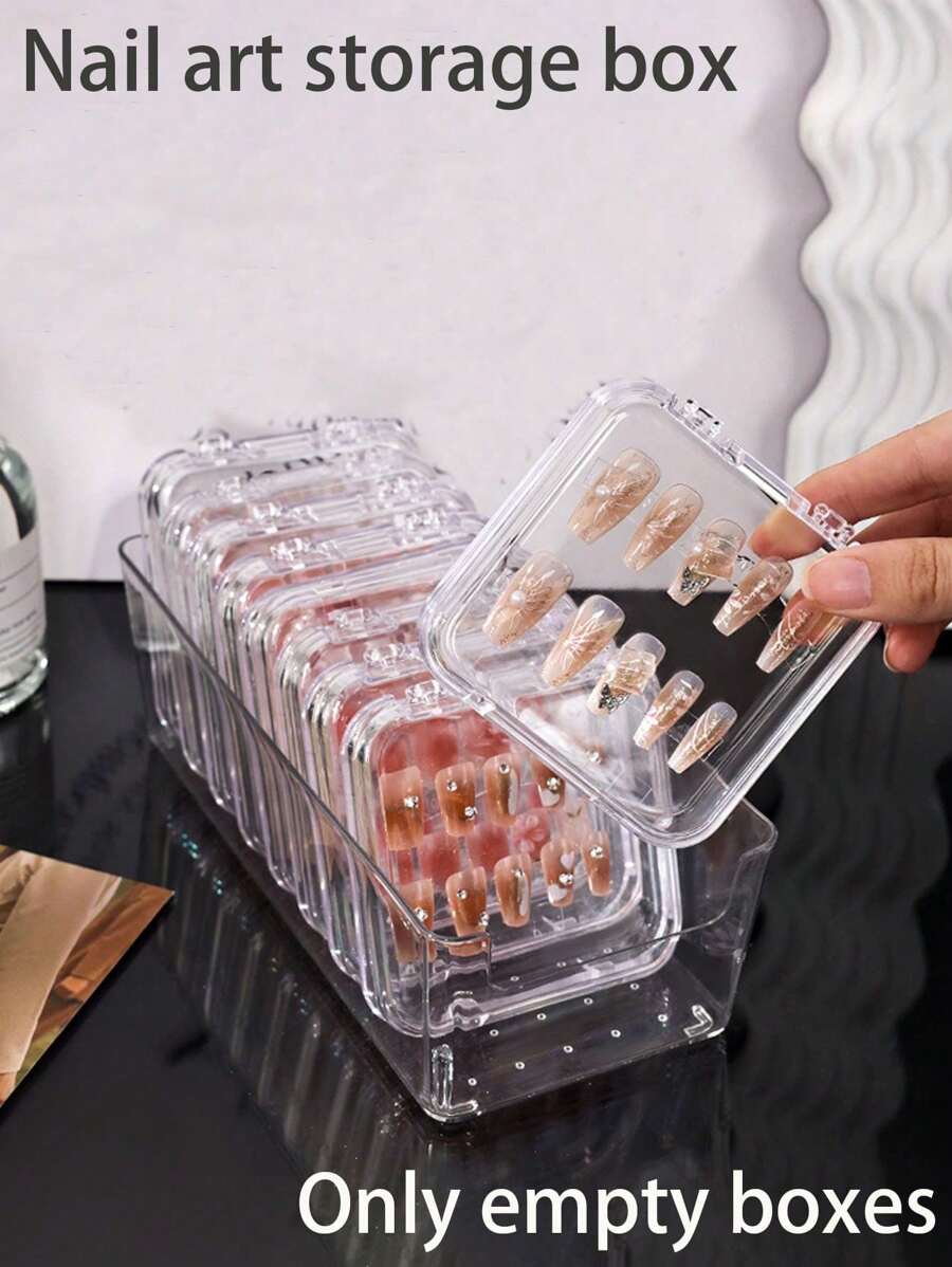 1/5 hộp trưng bày nghệ thuật làm móng bằng acrylic trong suốt - Hộp đựng đồ để bàn chống bụi thủ công. Hộp đựng đồ làm móng hoàn thiện Hộp đựng đồ làm móng trong suốt Hộp trưng bày đồ làm móng (Chỉ hộp rỗng) Túi đựng đồ trang điểm Du lịch Đồ dùng học tập Túi đựng đồ dùng du lịch Túi đựng đồ trang điểm Đồ dùng ngày lễ Túi đựng mỹ phẩm ngày lễ trở lại trường Túi đựng đồ trang điểm Túi đựng đồ trang điểm Làm đẹp tiệc mừng trở về nhà - Trong sáng - Xem 1