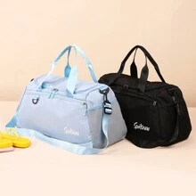 Waterproof Travel Bag Gym Fitness Bag - Black - View 6