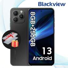 Blackview A96 Android 13 手机 Helio G99 16GB（8+8 扩展）+256GB 手机 6.5 英寸 2.4K 显示屏 配备 120Hz 智能手机 适用于英国黑色，与爱保持联系 - 黑色 - 查看 2