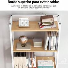 Estante De Almacenamiento De 4 Capas Estante De Metal - Blanco - Ver 4