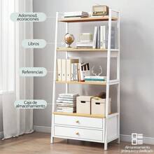 Estante De Almacenamiento De 4 Capas Estante De Metal - Blanco - Ver 3