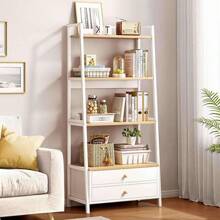 Estante De Almacenamiento De 4 Capas Estante De Metal - Blanco - Ver 1