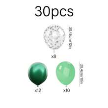 Compra 2 sets de soporte de columna de globos de piso con luces LED y obten 30 globos gratis, soporte de globos centro de mesa, torre de globos para decoraciones de Navidad, regalos de cumpleaños para mujeres, bodas, fiestas festivas (Verde)