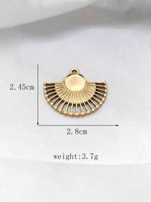 1pc Stainless Steel INS Style Classic Chic Versatile Hollow Pendant, DIY Jewelry Accessory - Hip Hop - View 15