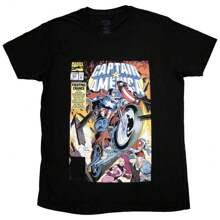 Comics | Official Movie T-Shirt |  Wheel Comic Cover - 48-Hour Fast Shipping!  - 黑色 - 查看 1