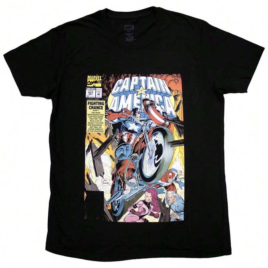 Comics | Official Movie T-Shirt |  Wheel Comic Cover - 48-Hour Fast Shipping!  - 黑色 - 查看 1