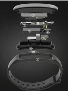 Smartchwatch B40 Bluetooth Smart Bracelet Multifunctional Sports Watch Immediate Shipping - 黑色 - 查看 5