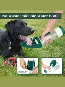 1 bình nước cho chó nâng cấp, bình đựng nước di động cho chó mèo chó con có cốc uống nước và hộp đựng thức ăn chống rò rỉ khi đi bộ ngoài trời, du lịch, đi bộ đường dài - Nhiều màu - Xem 7