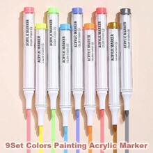 90 màu bút dạ Acrylic, bút dạ Acrylic tối giản màu xanh lá cây, màu da và màu xám dành cho học sinh, vẽ tranh tự làm, vẽ Graffiti, bút màu để vẽ truyện tranh, đồ dùng nghệ thuật chuyên nghiệp - pha trộn màu, chống thấm nước, không lem - 90 màu - Xem 7