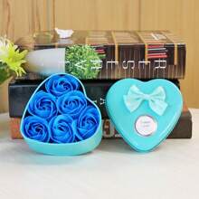 6pcs/Set Soap Flower Gift Box, New Realistic Mini Floral Bouquet Soap Flower Set, Valentine's/Teacher's Day Gift, Scented Soap Flower, New Year Gift Back To School Valentine's Day - Multicolor - View 14