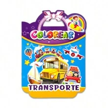 1 本儿童西班牙卡通着色书，7 种不同主题，每本 16 页，有趣的 DIY 色彩练习，可提高孩子的能力，圣诞节、感恩节、新年礼物 - 多色 - 查看 14