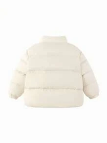 Balabala Chaqueta de pluma gruesa versátil para invierno 2024, ropa exterior para niños y niñas