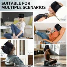 máscara para dor de cabeça [ alívio de enxaquecas; pode ser usada tanto gelada quanto quente ] - aleatório - Visão 5