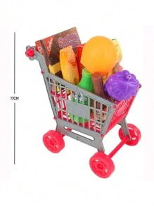 Plastic Shopping Cart Toy Supermarket Shopping Cart - 彩色 - 查看 2