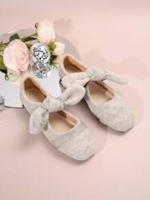 Giày lười đế bằng thời trang xuân/thu đa năng cho nữ, giày lười giản dị thoải mái cao cấp có trang trí nơ thanh lịch kiểu Pháp - Màu be - Xem 2