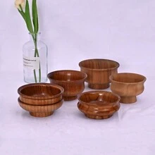 1 Set Includes 1 Bowl + 1 Pair Of Chopsticks + 1 Spoon, Inner Mongolian Wooden Bowl, Style Buttered Tea Bowl, Vintage Creative Design