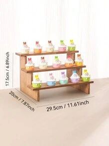 一个DIY可拆卸木梯珠宝展示架珠宝收纳架饰品展示架用于直播、展位展示返校 - 原木淺色 - 查看 16