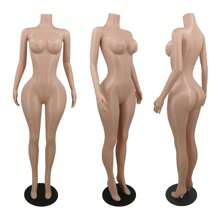 Full Body Large Chest Plus Size Mannequin Female Curvy BBL,65 Inch Adjustable Mannequin Stand Realistic Mannequin Display,Dress Model,Metal Base - Baby Pink - View 1