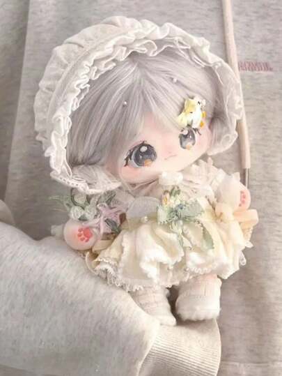 5 件（包括 4 个装饰工具、裸体娃娃）20 厘米可摆动关节毛绒娃娃，四肢可移动