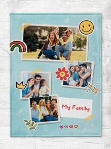 1 款个性化定制法兰绒儿童毯，采用照片拼贴设计，根据孩子的照片量身定制。它柔软温暖，非常适合纪念珍贵的时刻。这款毯子是送给孩子、朋友、婴儿和亲人的绝佳节日礼物，适合午睡、露营和旅行。非常适合生日和儿童节。冬夜礼物 返校冬季礼物创意 男孩女孩情人节 - 樣式1 - 查看 3