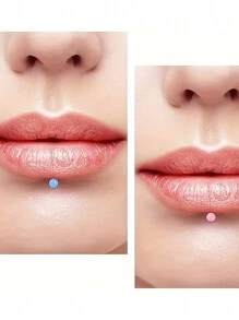 54pcs Bioflex Stainless Steel Lip Studs, Clear Inlaid Retainer Helix Tragus Earrings With Faux Pearl Labret Medusa Monroe Piercing And Colorfur Replacement Balls