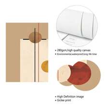 1pc Nordic Modern Canvas Picture Bohemia Simple Canvas Print Wall Art Geometry Round Paintings Poster For Living Room Bedroom Dining Room Office Apartment Bathroom Modern Home Decor