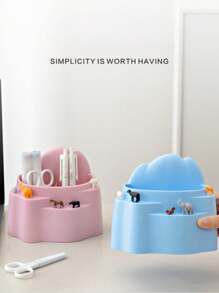 1 件山形桌面文具收纳盒，多功能笔筒，学生笔架，办公室收纳盒 - 彩色 - 查看 9